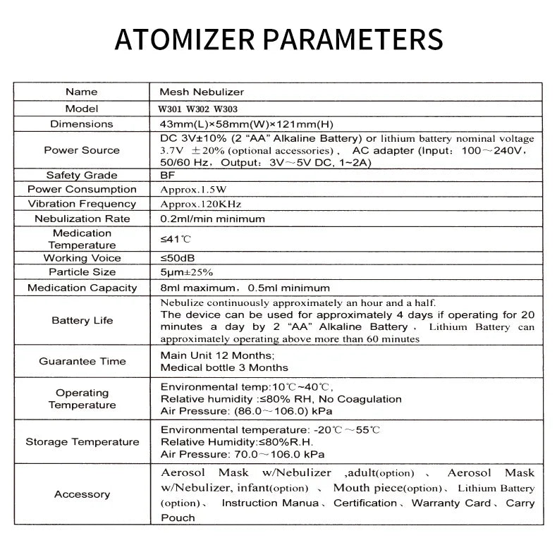 Medical Equipment Handheld Portable Nebulizer Silent Ultrasonicinalador Nebulizador  Inhaler Aerosol Atomizer Health Care