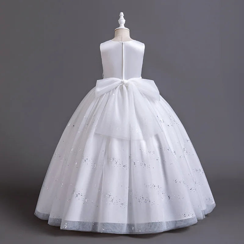 Christmas Girls Princess Ball Gown Fluffy Tulle Birthday Dress for Flower Girl Wedding Pageant Holiday Party Dress