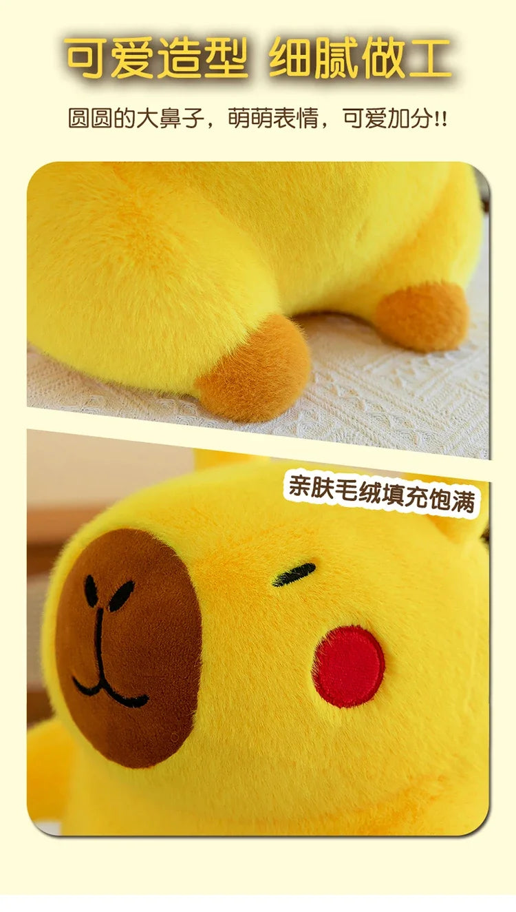 30/38/50cm Pokemon Cute Pikachu Capybara Big Szie Plush Toy Kawaii Stuffed Doll Animals Soft Pillow Doll Kids Toys Birthday Gift