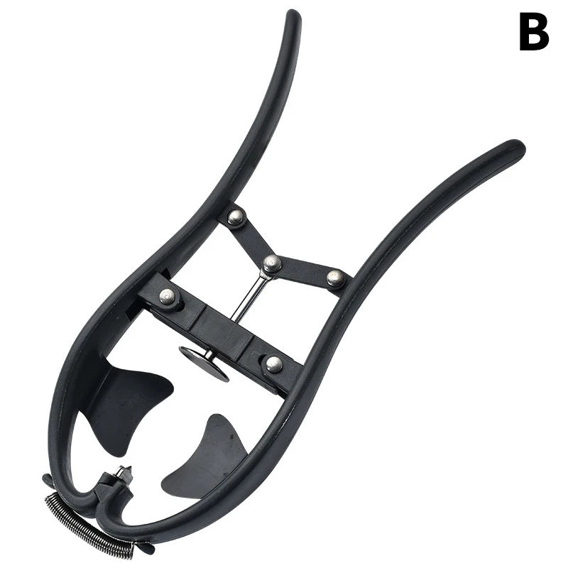 Stainless Steel Egg Cracker & Separator – Handheld Egg Opener with Yolk White Separator Tool