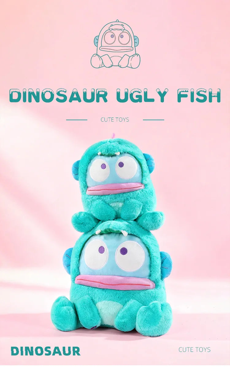 Cute Blue Character Plush Stuffed Doll Toy