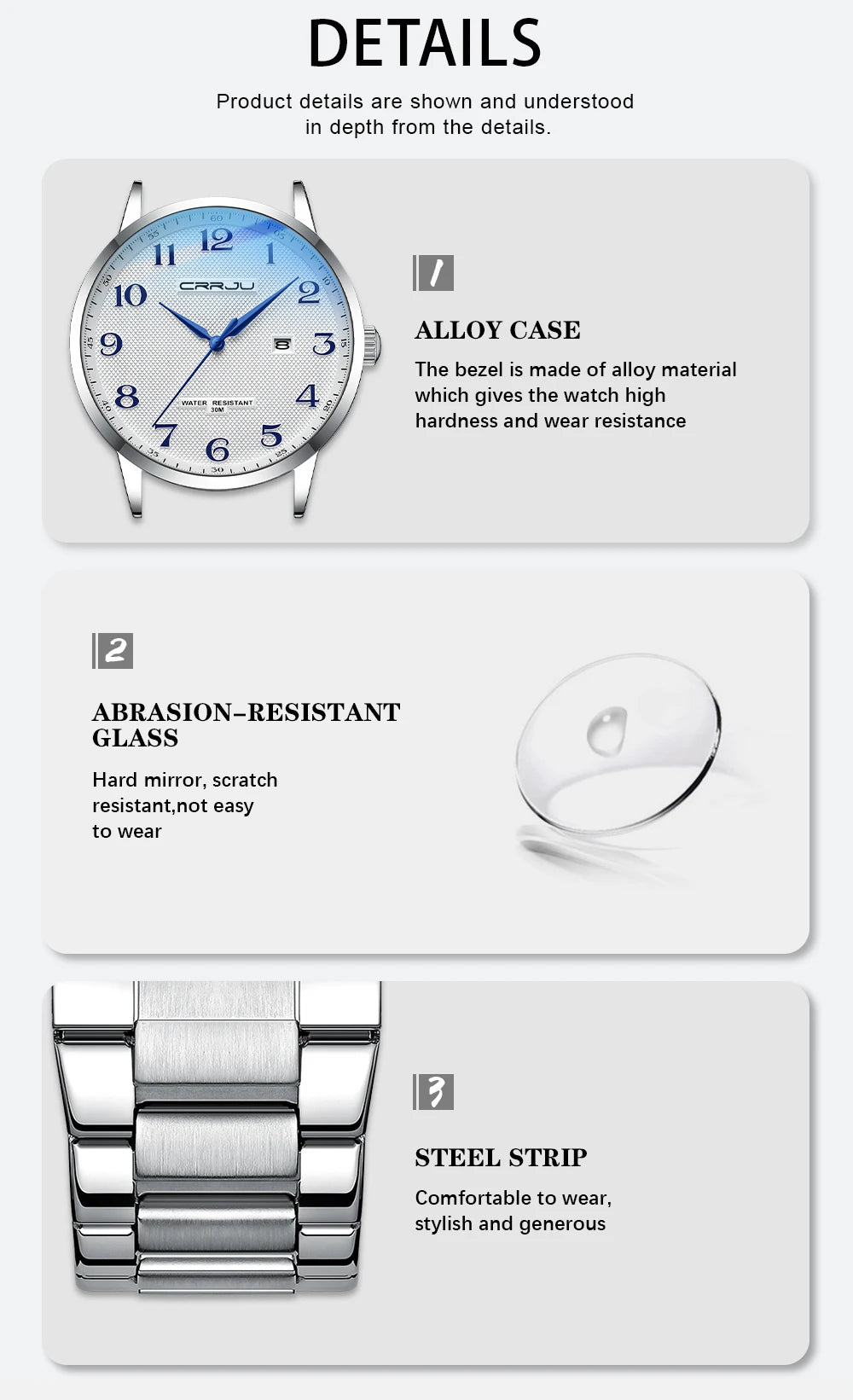 New Fashion Men's Watches Stainless Steel Top Brand Luxury Waterproof Men Quartz Wristwatches Relogio Masculino