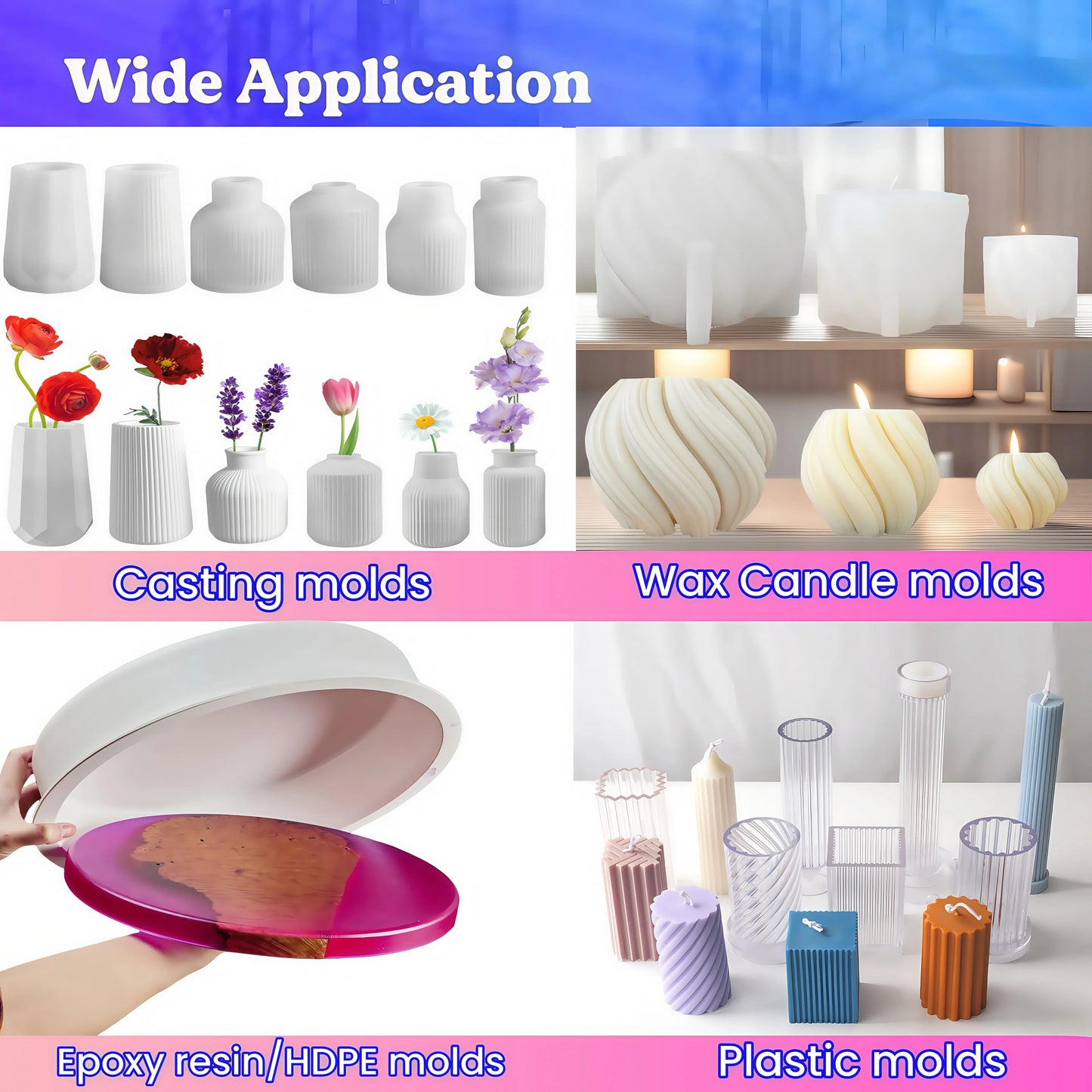 Non-Stick Silicone Mold Release Spray – Easy Demolding for Epoxy Resin & Candles (100ml/200ml)