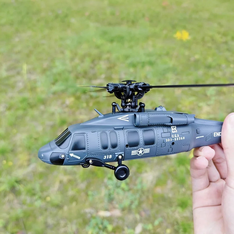 Remote Control Military Helicopter With Optical Flow Positioning