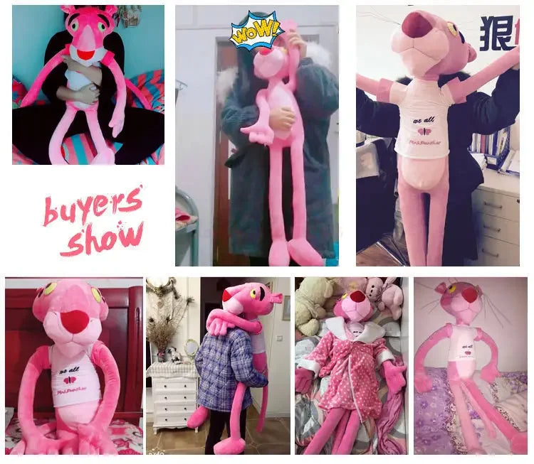 Disney 60cm~180cm  Pink Plush Doll Toys Cute Cartoon Leopard Stuffed Animal  Toy Soft Kawaii Stuffed Doll Christmas Gift