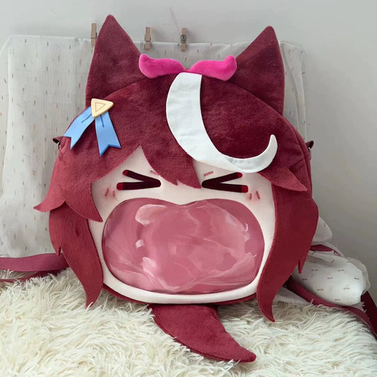 Anime Character Plush Itabag Backpack Soft Shoulder Bag
