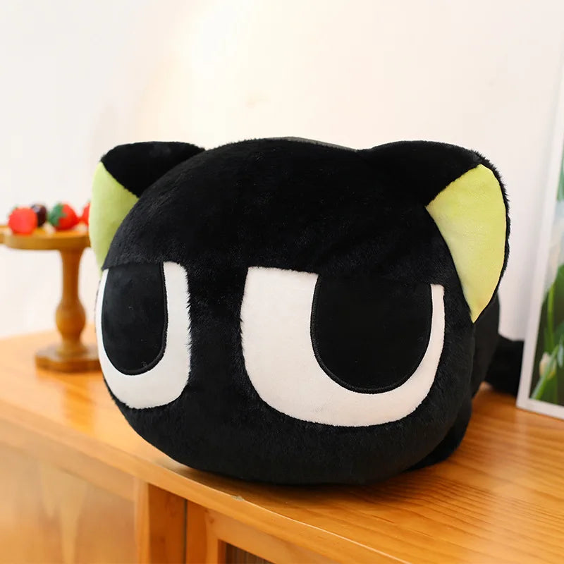 Cute Black Cat Character Plush Stuffed Doll Pillow Toy