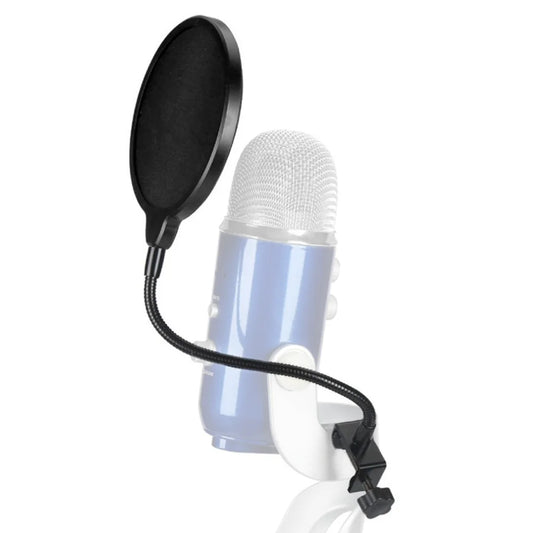 Metal Pop Filter Microphone Windshield for Studio Recording and Broadcasting