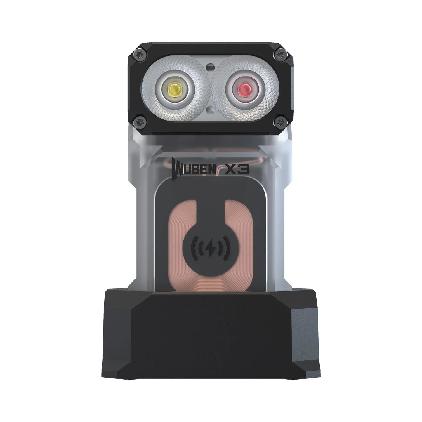700 Lumen Rechargeable Swivel Head EDC Flashlight With Wireless Charging Case