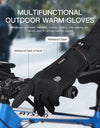 Winter Cycling Gloves Windproof Warm Fluff Touchscreen Gloves Outdoor Sports Running Hiking Motorcycle Gloves Men