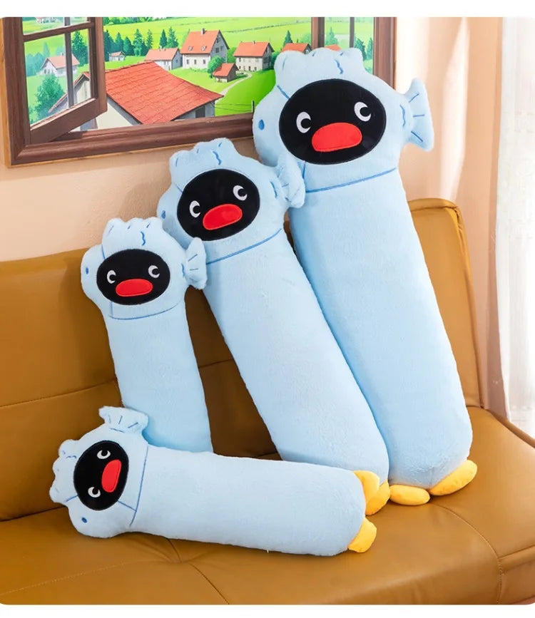 Kawaii Stuffed Doll Arctic Penguin Long Pillow for Girls Sleep Hugging Cuddling Leg Clamping Bed Cushion Anime Kids Birthday