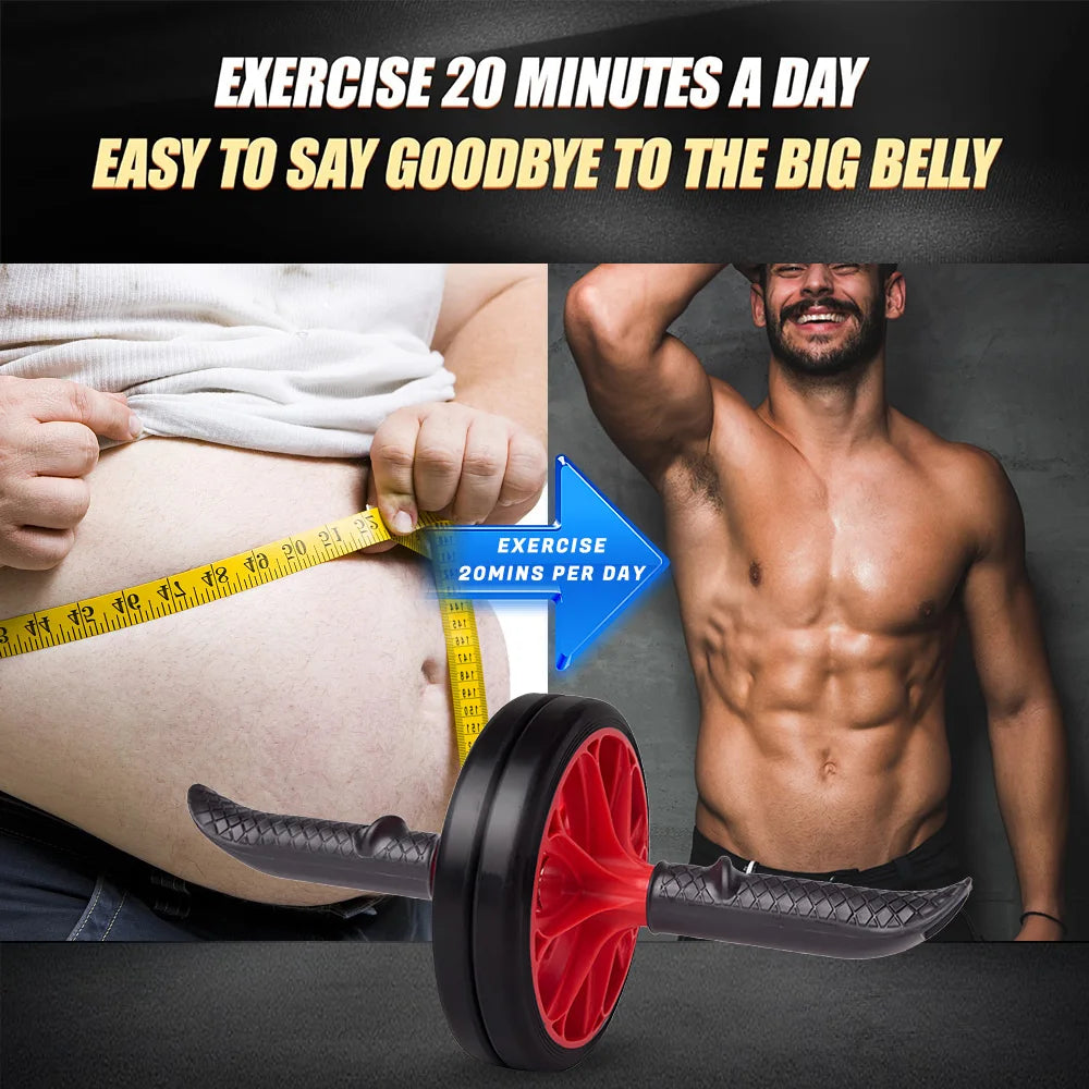 Ab Roller Wheel, Abs Workout Equipment for Abdominal & Core Strength Training, Exercise Wheels for Home Gym, Fitness Equipment