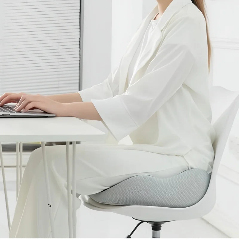 Portable Memory Foam Seat Cushion U-Shaped Office Car Airplane Pillow Back Support Pain Relief Pillow Ergonomic Body Support