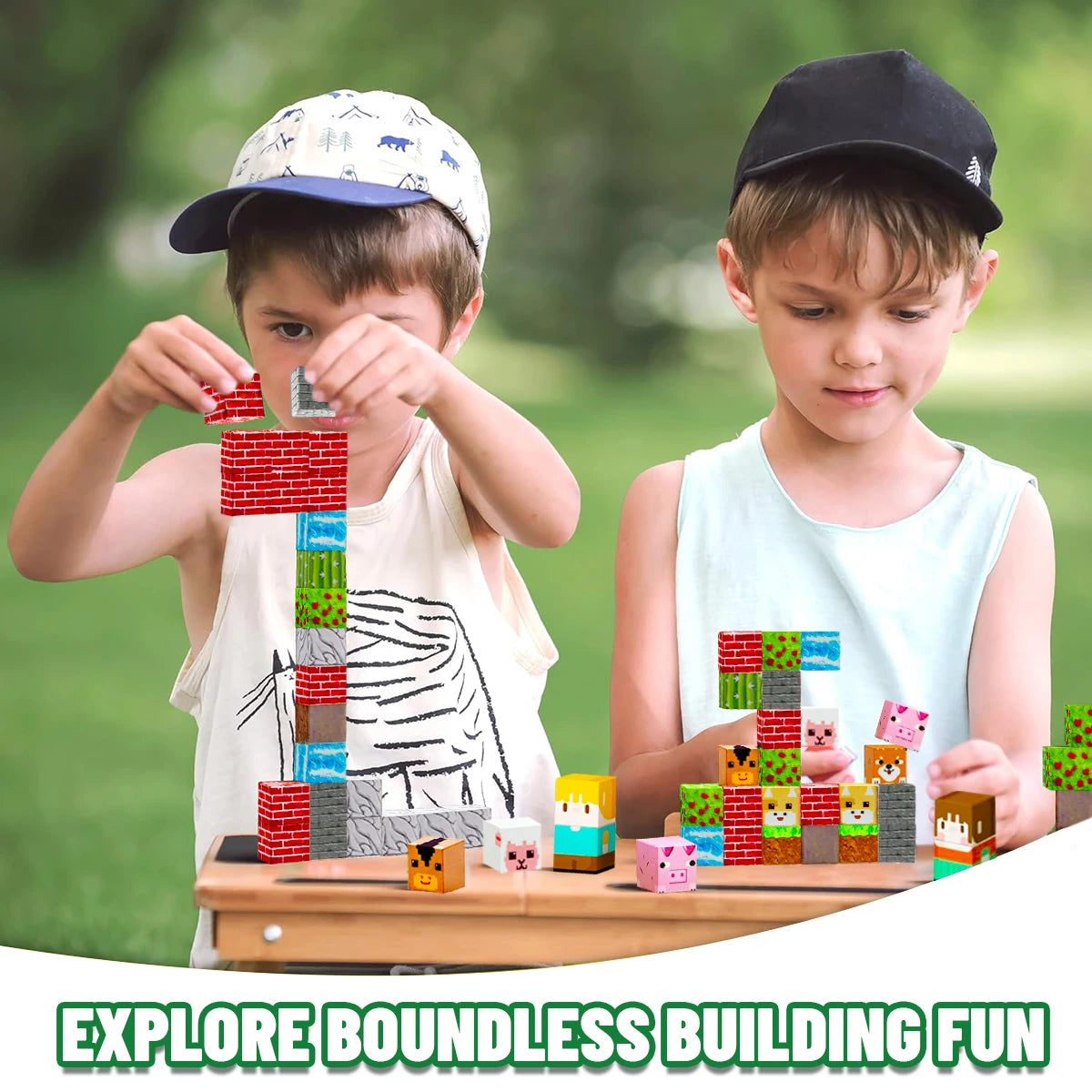 Building Blocks Mine World Cube Set for Boy Girl Age 3+ DIY Model  Stem Montessori Sensory Toys Gift