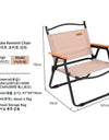 Camping Chair Portable Outdoor Chair Folding Chair Camping Picnic Back Chair Beach Chair Equipment Kermit Chair