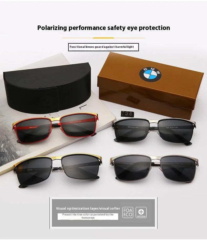 BWM Car High End Polarized Glasses For BMW Anti Glare Driver Sunglasses