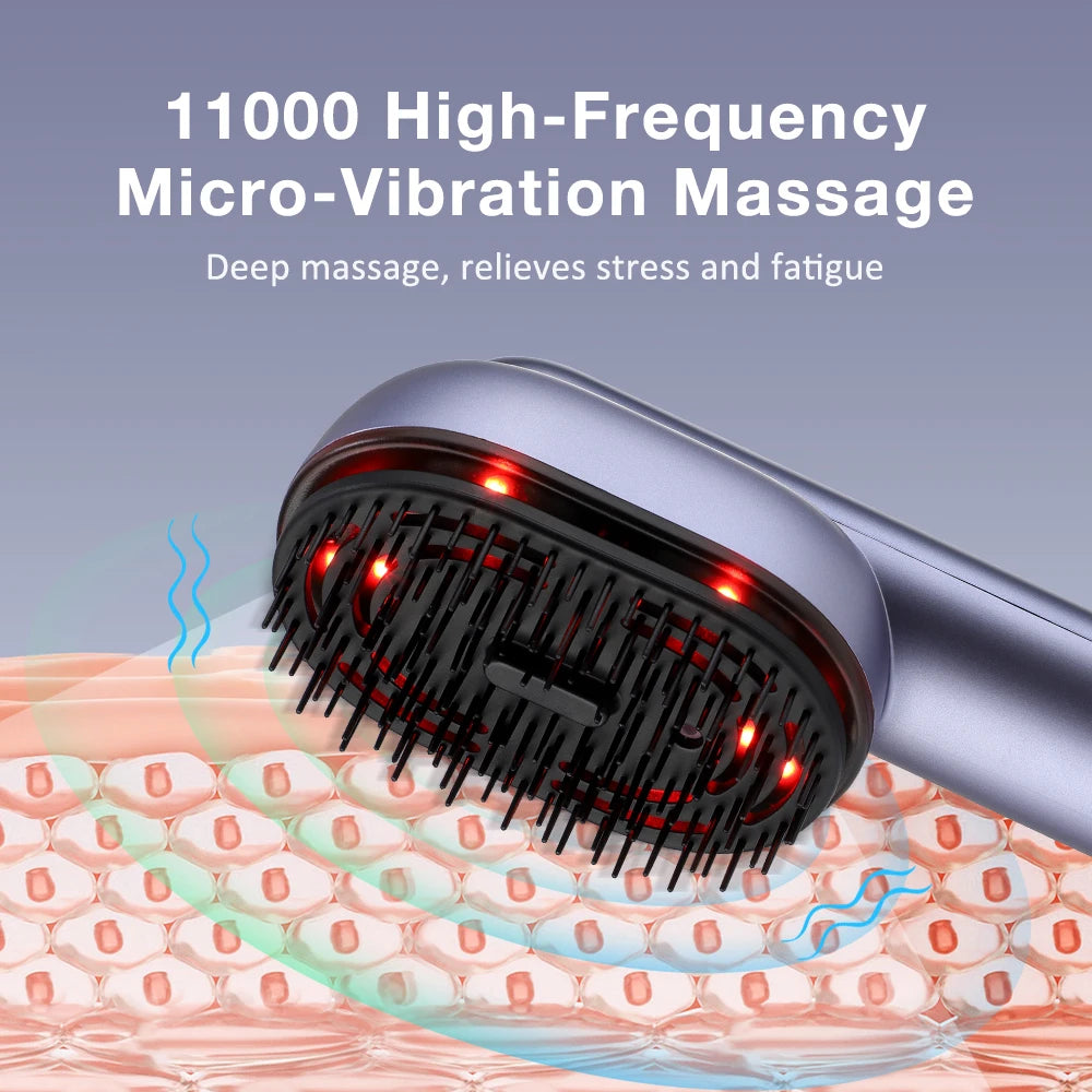 Electric Head Massage Comb Multifunctional Massage Comb Essential Oil Atomization Introduction Comb for Hair Development