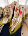 Square Women Scarves Silk Office Ladies Hair Neck Bandanna Headband Foulard Headcloth Muslim Headscarf Female muffler