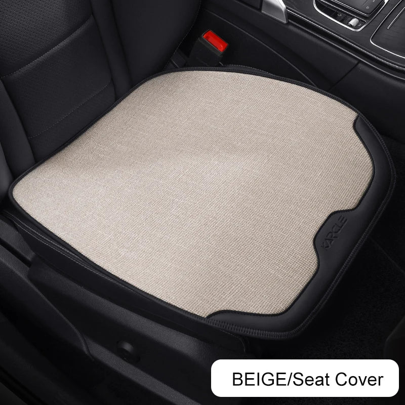 Car Seat Cover Linen Cotton Set Car Seat Cushion Soft Universal Seat Cushion Chair Protector Pads Auto Seats Cover Accessories