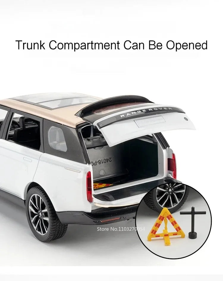 1:24 Land Rover Range Rover Defender Alloy Model Cullinan Diecast Car Toys Doors Opened Sound Light Vehices s Christmas Gifts