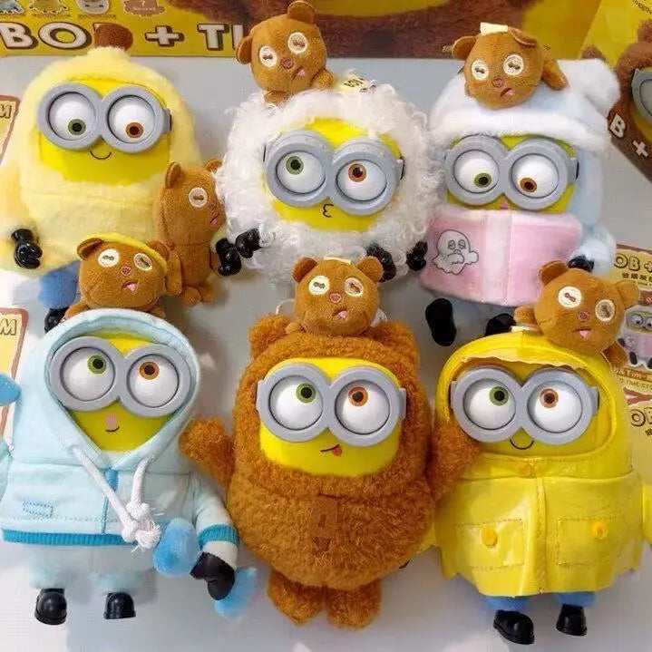 Cute Cartoon Character Vinyl Plush Keychain Bag Charm