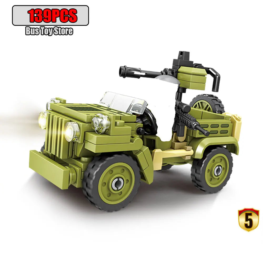 Aircraft Tank Aircraft Carrier MODERN EOLIPMENT MODERN WAR INFORMATION WW2 Military Model Building Blocks Bricks for Boy