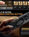 For iPhone 16 Pro Case with Camera Control Capture Button UB Grip Heavy Duty Rugged Magnetic Phone Case with Stand