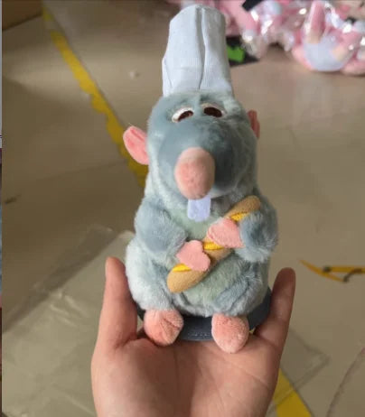 Anime Ratatouille Chef Remy Magnetic Plush Toy Room Decora Doll Kid Shoulder Plush Doll Decoration Headband Toys Christmas Gifts