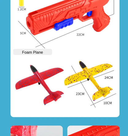 Foam aircraft launcher epp foam aircraft glider player catapult children catapult weapons aircraft shooting game toys