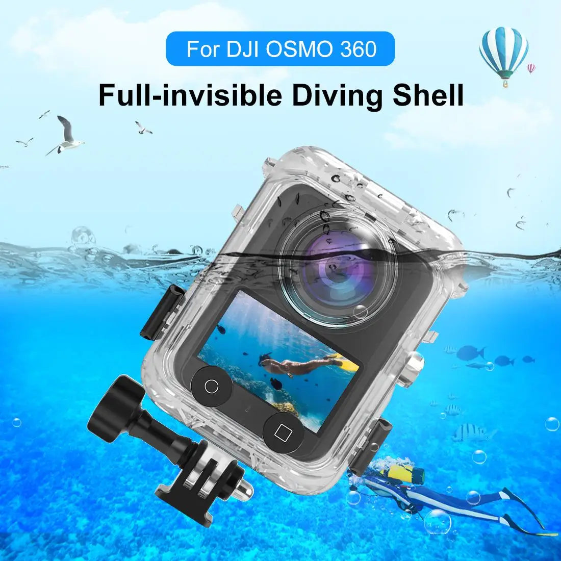 40 Metre Waterproof Diving Housing Case for DJI Osmo 360 and Osmo 360 II