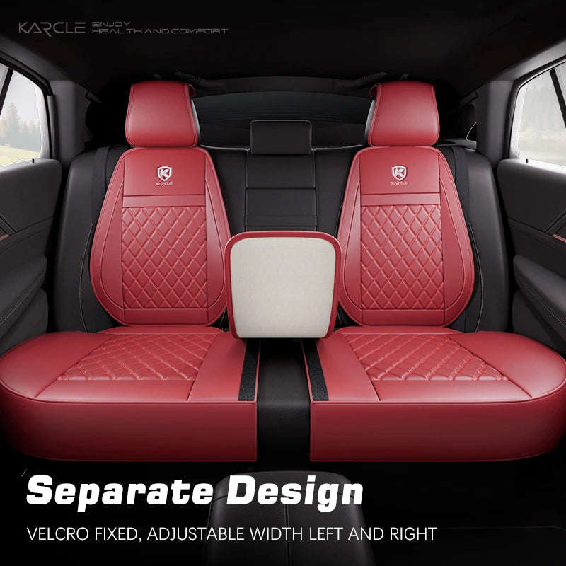 Leather Car Seat Covers Universal PU Cars Seat Cushion Cover Automobiles Seat Protector Waterproof Car Chair Pad Mat