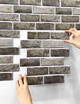 1/10pcs 3D Wall Sticker Self-adhesive Faux Brick Wall Panel Peel and Stick Kitchen Tile Backsplash Bathroom Wall Tile Sticker