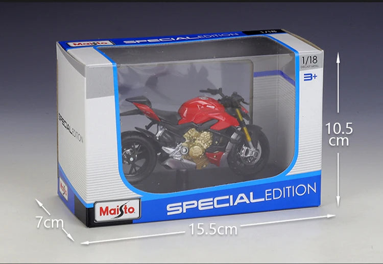1 18 Scale Ducati Super Naked V4S Diecast Motorcycle Model