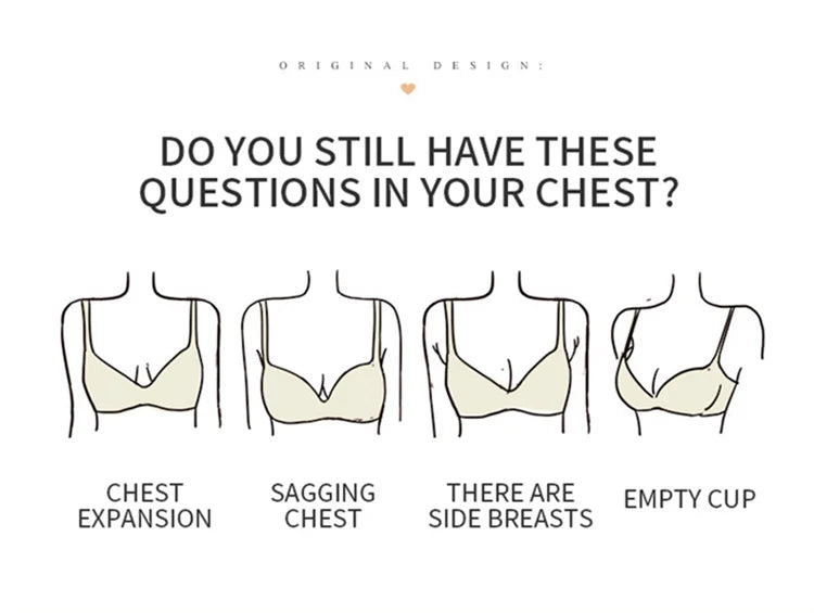 Women’s Lace Transparent Rabbit Ears Push-Up Bra – Soft, Thin, Wire-Free Bralette