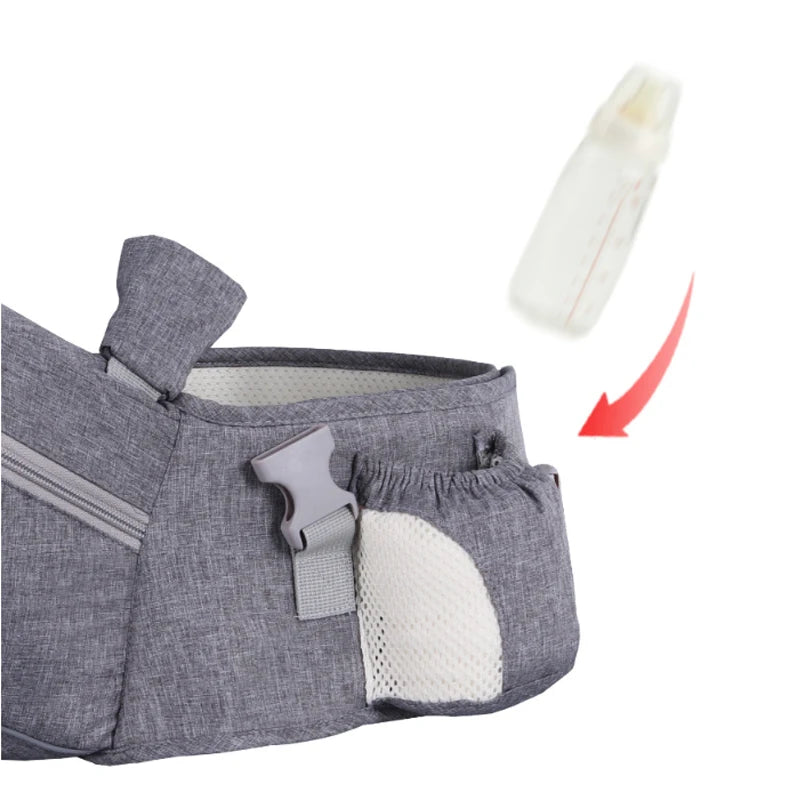 Ergonomic  Carrier Portable   Hip Seat Waist Stool Sling Front Facing Kangaroo  Wrap Carrier For  Gear