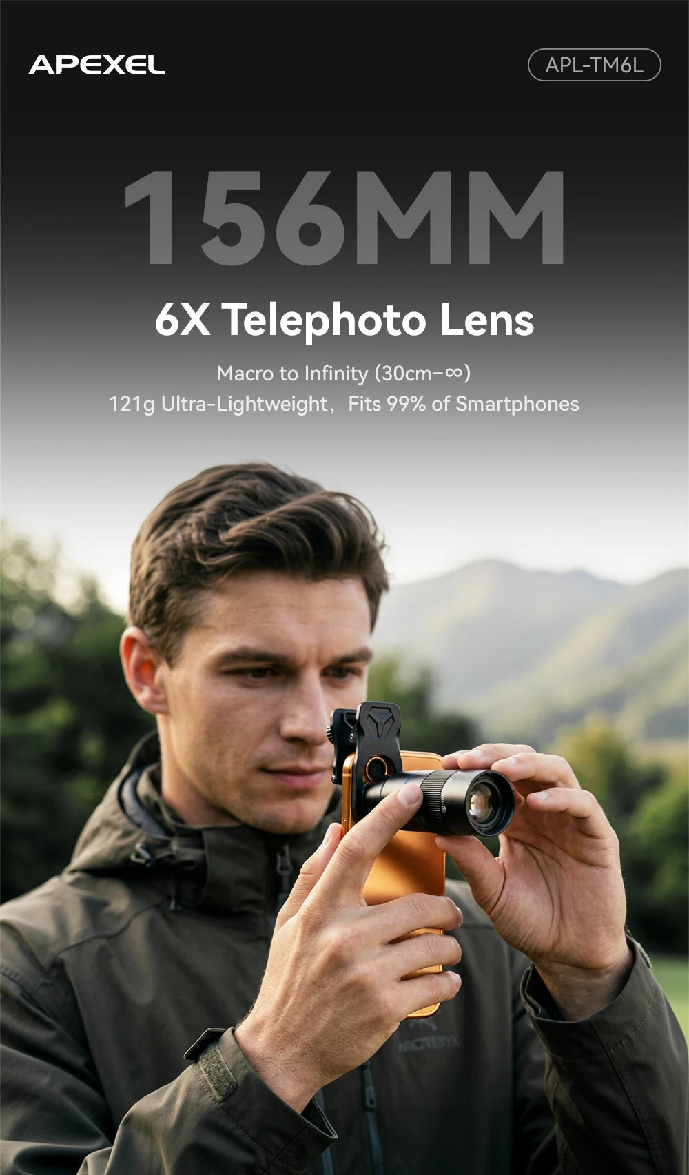 6X Mobile Phone Telephoto Zoom Lens