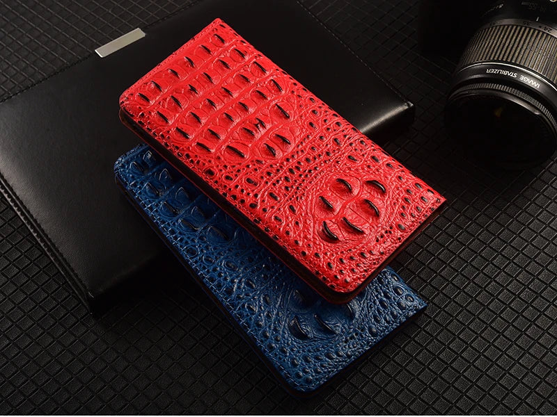 Luxury Genuine Leather Wallet Flip Case for Samsung Galaxy S26 / S25 / S24 / S23 / S22 / S21 / S20 Ultra, Plus, FE – Magnetic Kickstand Vintage Business Cover