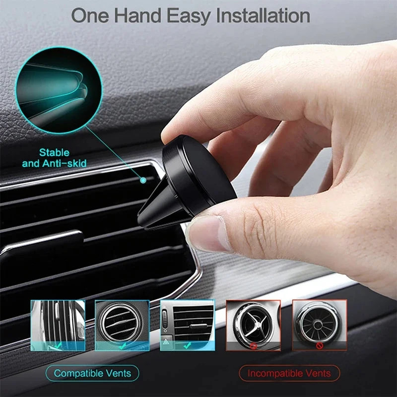 Car Phone Holder Mount Air Vent Smartphone Mobile Stand Bracket Cell Support in Car For iPhone Xiaomi Mi Samsung LG