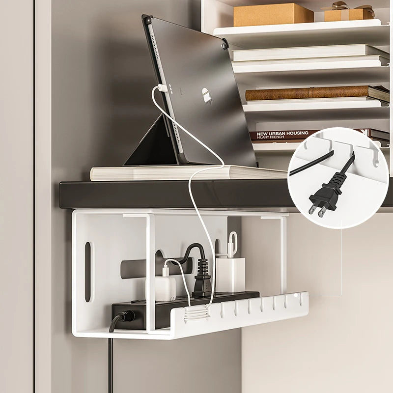Under Desk Cable Management Tray, Metal Raceway Wires Cable Tidy Organizer Office and Home Cable Tray Use for Standing Desk