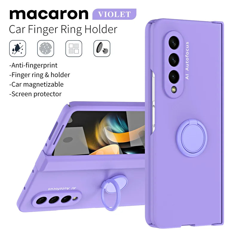 Car Mounted  Bracket Phone Case For Samsung Z Fold 2 3 4 5 Anti Fall All Inclusive Phone Protection Case