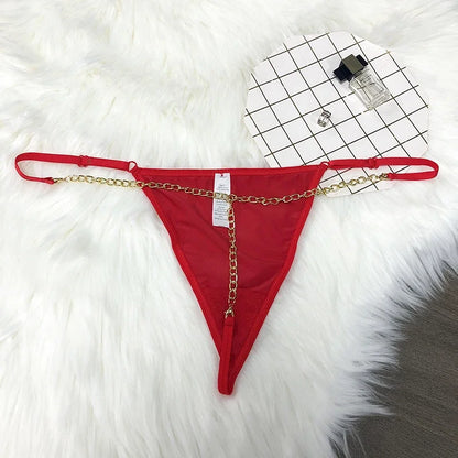 Customized Thong Name Women Personalized G-String Panties Crystal Letters Briefs Underwear Beach Pool Bikini Waist Chain