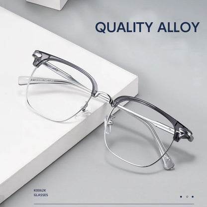 SANGCOO New Fashion Square Optical Prescription Men's  Eyeglasses Frames Anti-Blue Light Reading Glasses Myopia Hyperopia K0062K