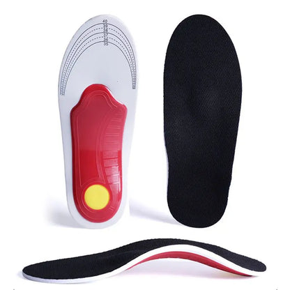 1Pair Flat Foot Orthopedic Insole Arch Support Plantar Fasciitis Shoes Insoles Men Women EVA Shock absorbing Non slip Shoe Pads