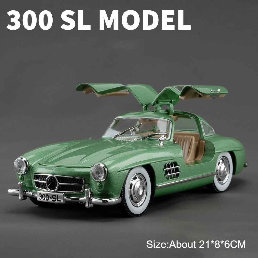 1:24 Scale 300SL GLE350 Toy Sports Car Model Music Light Pull Back Doors Opened Off-road Vehicle Models Ornament Gifts
