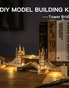3D Wooden Puzzle Game Big Ben,Tower Bridge for Children Adult Gift DIY With Light