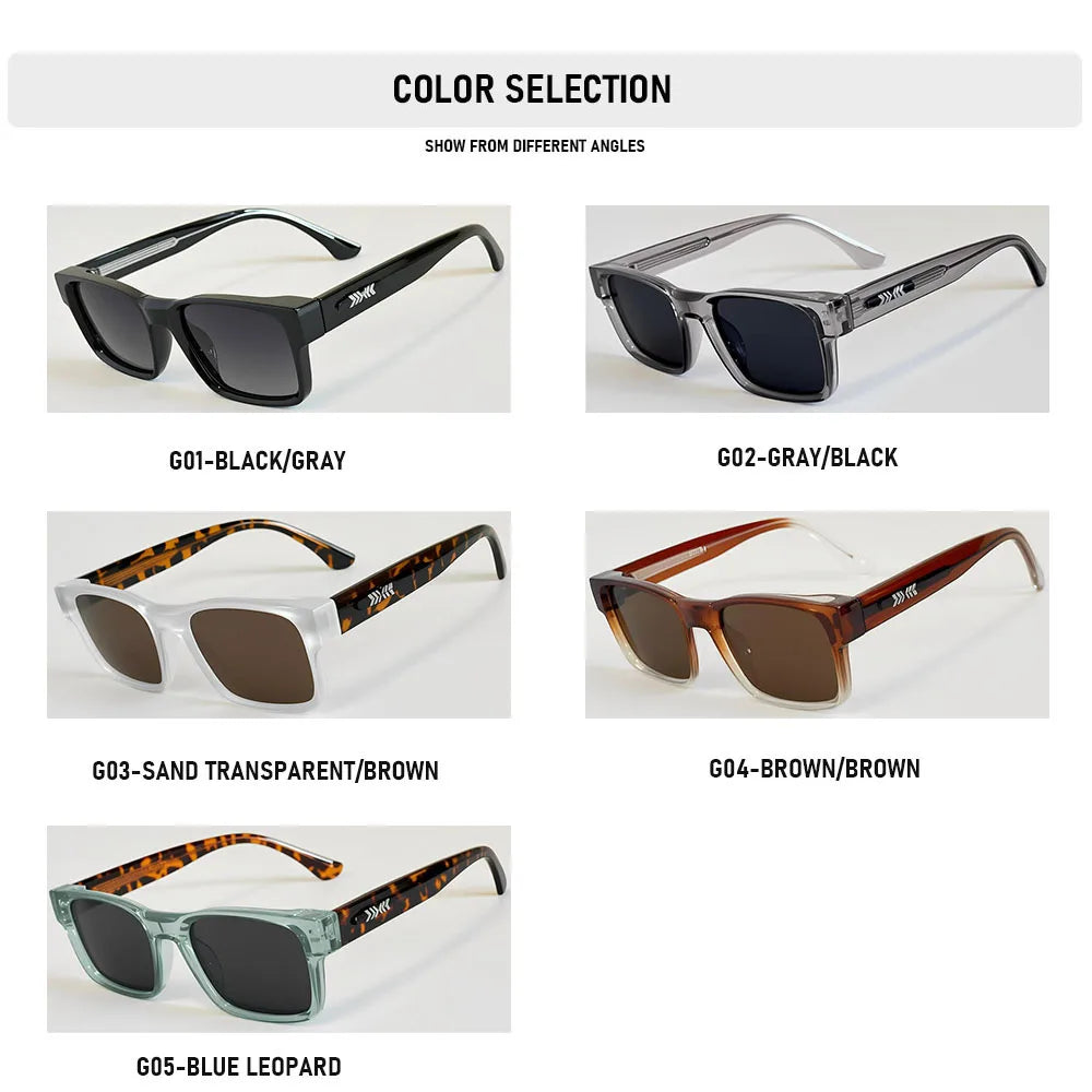 Vintage Square Sunglasses With Polarised Lenses