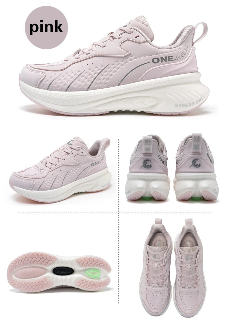 Sports Shoes Women Autumn And Winter Leather Cover Cold Waterproof Lightweight Comfortable Breathable Running Shoes