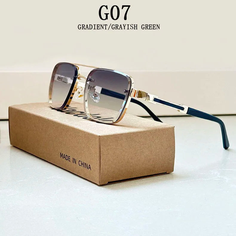 Square Frame Sunglasses With UV400 Protection
