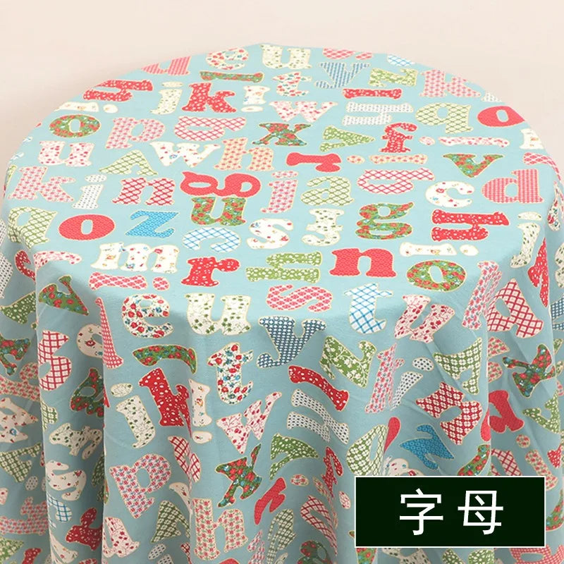 1M/2M/3M Factory spot supply printing canvas fabric, Handmade DIY sewing tent tablecloth, luggage and bags, home textile fabric