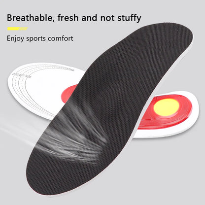 1Pair Flat Foot Orthopedic Insole Arch Support Plantar Fasciitis Shoes Insoles Men Women EVA Shock absorbing Non slip Shoe Pads